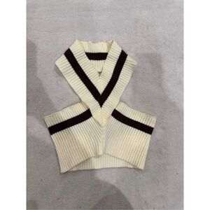 Cute women’s cropped top crop top size S brown and cream